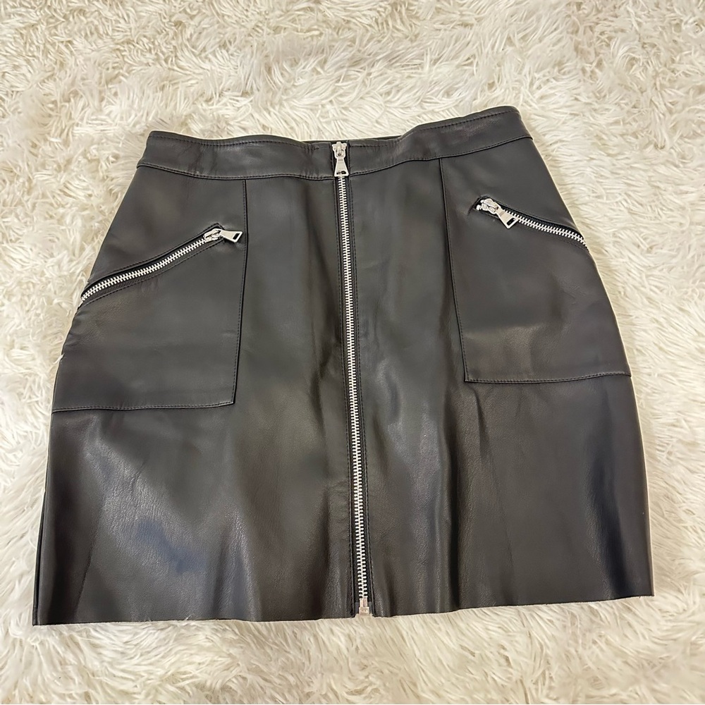 Express Faux Leather Mini Skirt Size 2